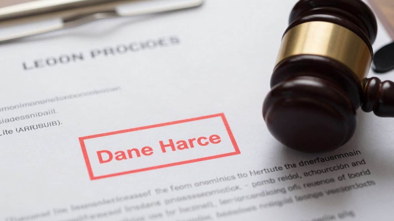 Gavel and legal document, symbolizing lien law exceptions.