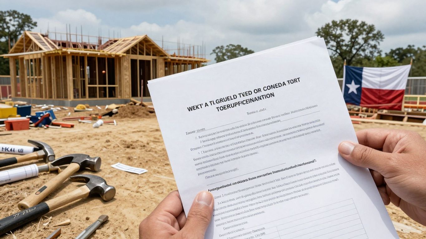 Texas property lien process for subcontractors