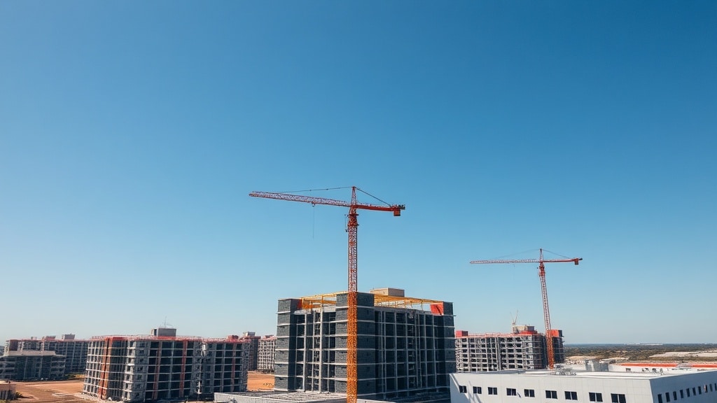 Texas commercial construction site where pre-lien notices protect payment rights