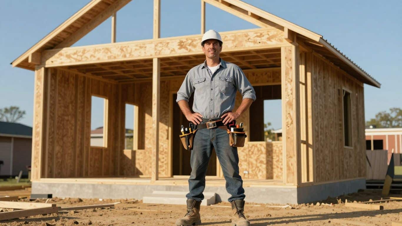 Texas contractor looking for payment at a construction site.